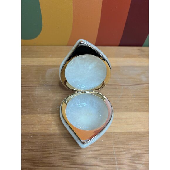 Alabaster Stone marble design trinket dish jewellery box hand carved Italy - Picture 7 of 7